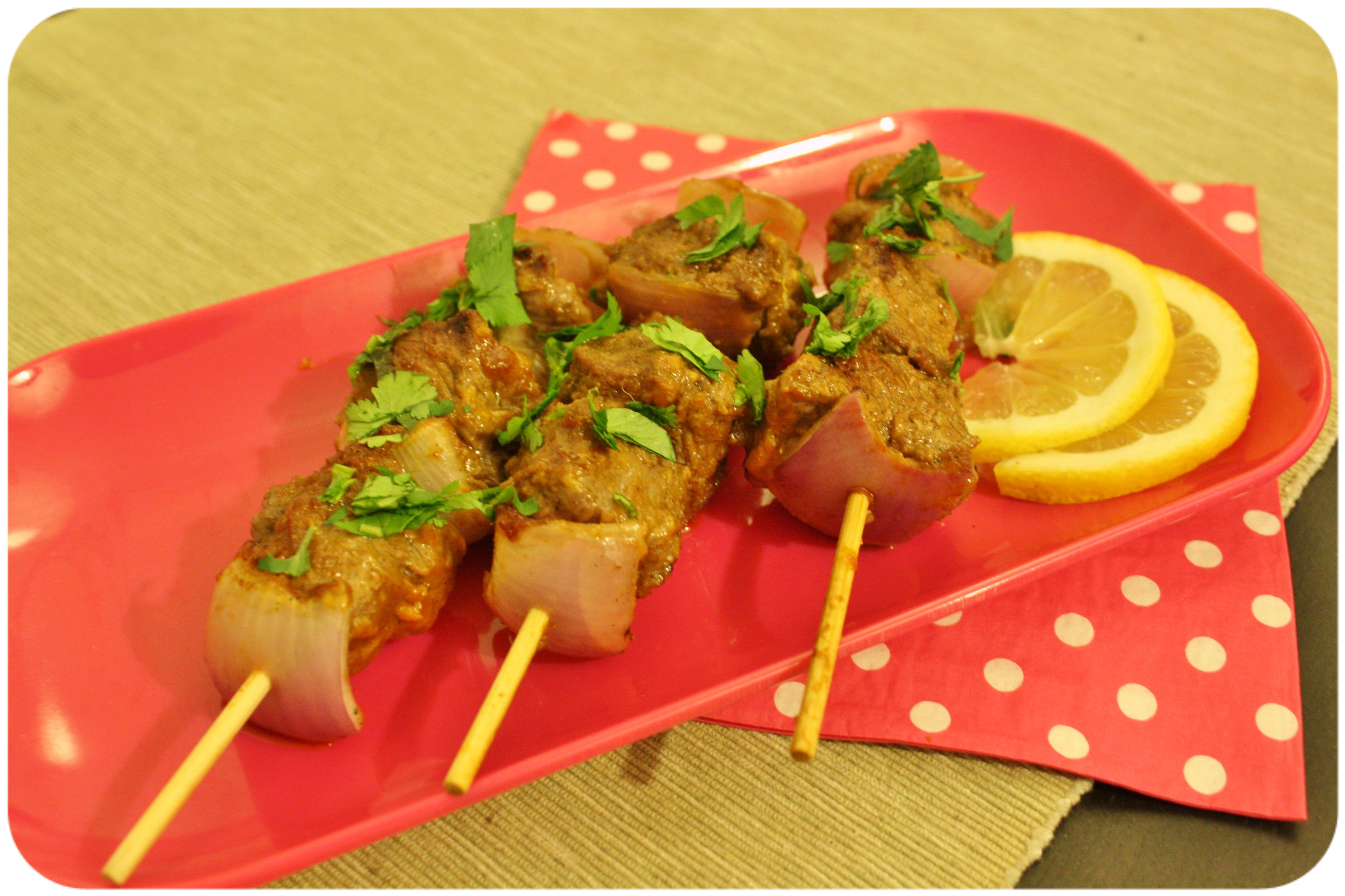 Brochettes de bœuf à l’indienne ♥ gingembre & ketchup Amora®