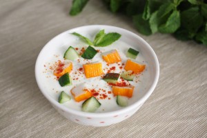 Raita revisité et autres recettes {Challenge Coraya}