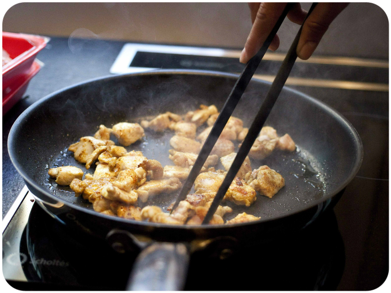 Filet de lapin sauce crémeuse au sumac, façon Korma